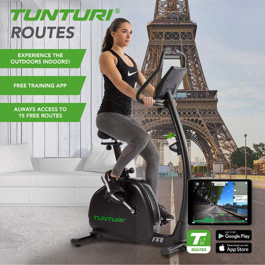 Competence F40 Upright Exercise Bike - Zwift