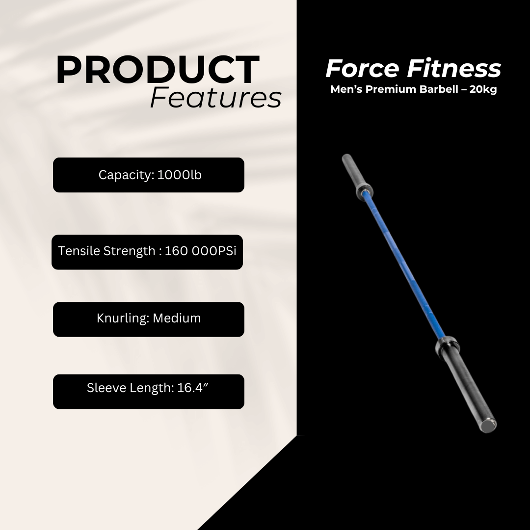 Men's Premium Barbell - 20kg