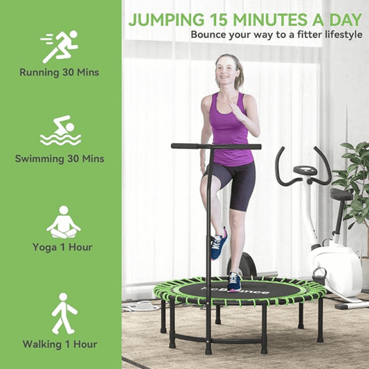 RB100 Round 40″ Rebounder + Adjustable Handle