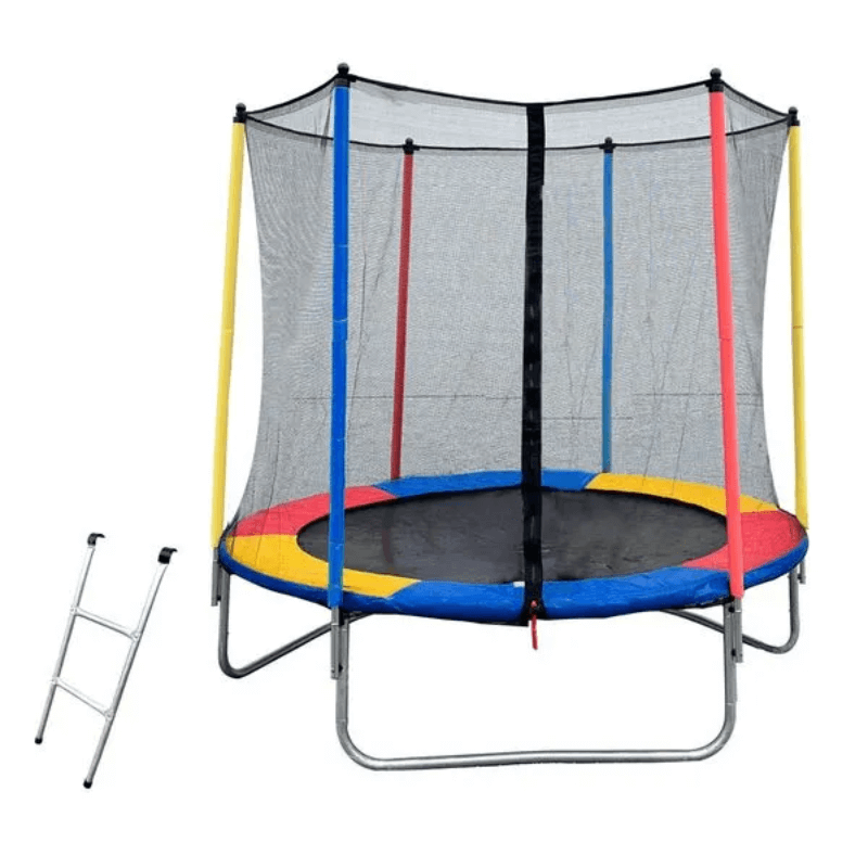 8FT Outdoor Trampoline+ 2 Step Ladder