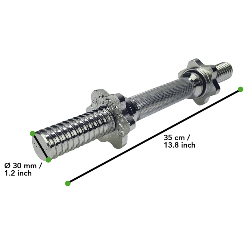 15kg Dumbbell Set - 1 Bar