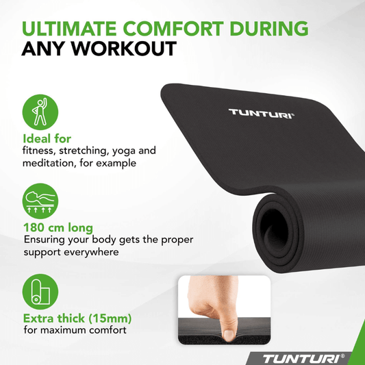 Fitness Yoga NBR - 15MM - With Carry Bag