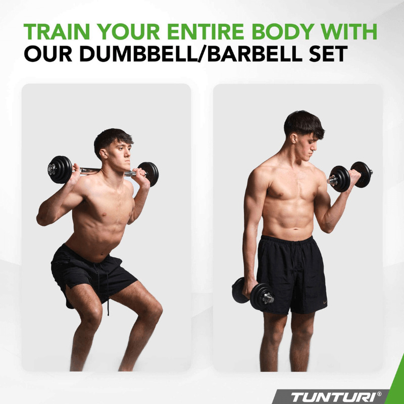 Barbell/Dumbbell Set, 20kg - Iron