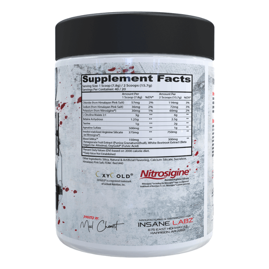 Non Stim Pre-Workout - Blood Bath SAW Fruit Punch