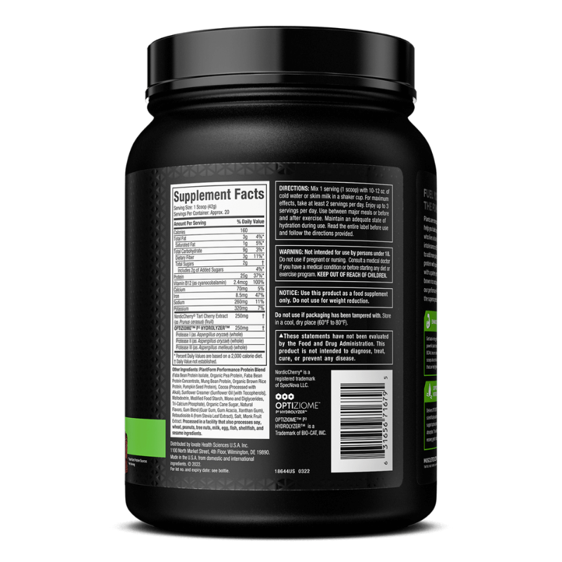 Plant-Based Performance Protein Powder, Vanilla 824g