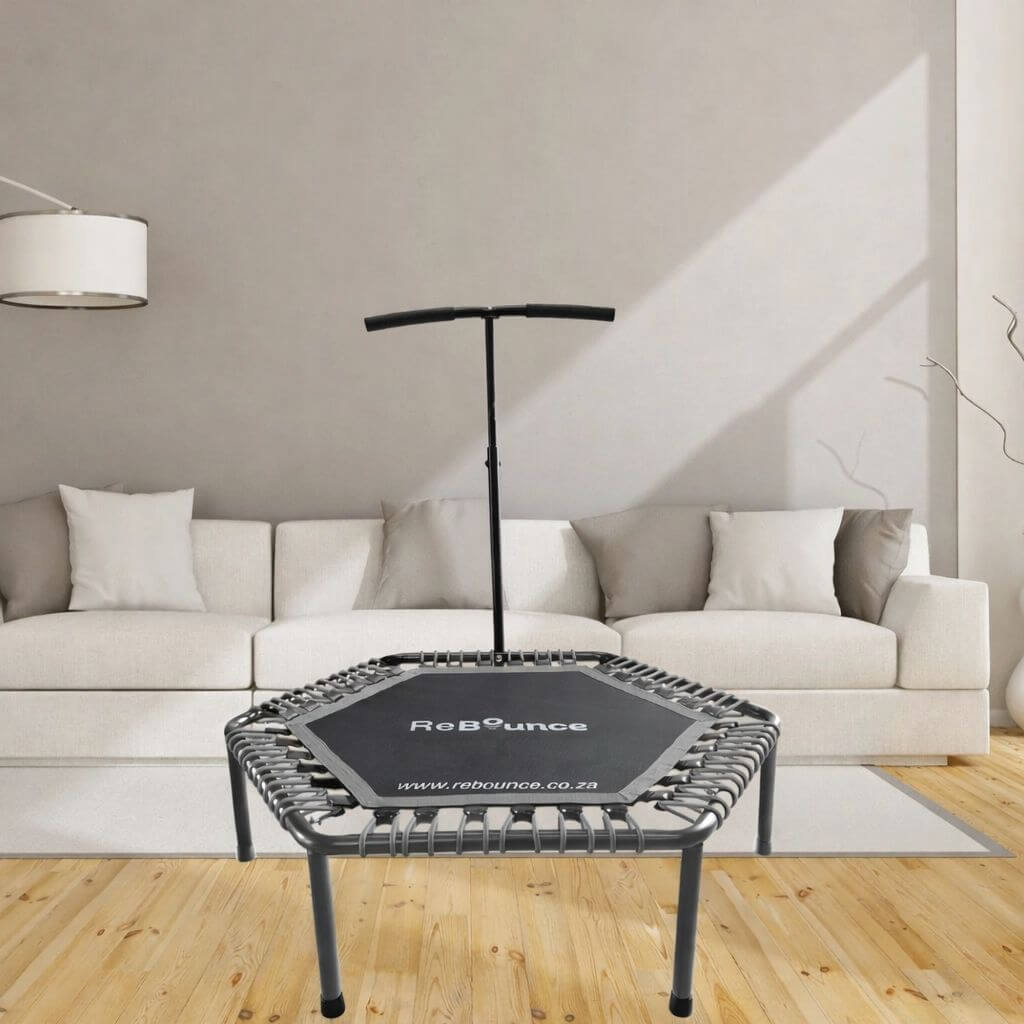 Hex Fitness Rebounder & Trampoline – Sterling Grey