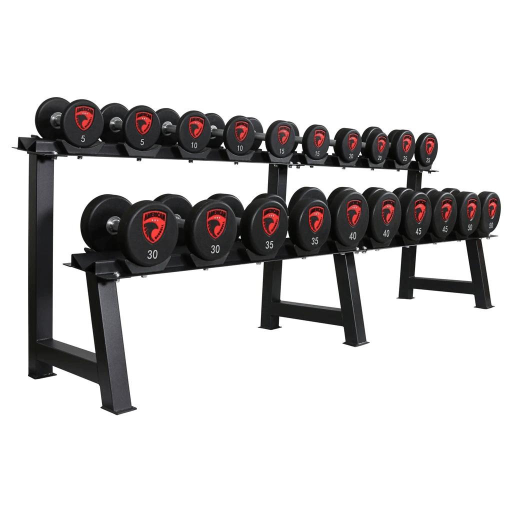 Round Dumbbell Storage Rack - 10 Pairs