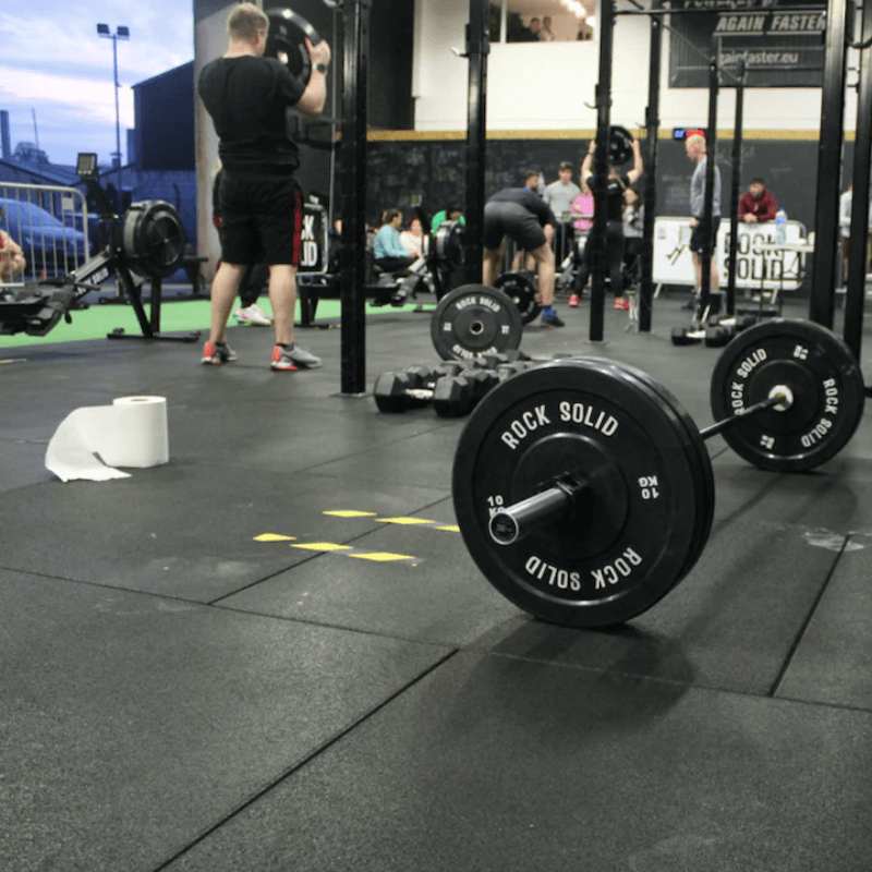 Heavy Duty 15mm Rubber Gym Flooring - Black