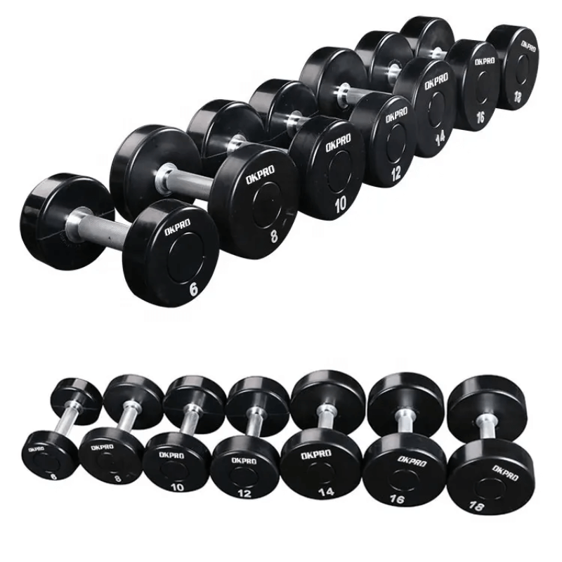 Round Urethane Dumbbell Set 2.5kg - 50kg (20 Sets)