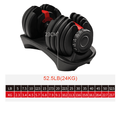 24kg Adjustable Dumbbell (Pair)