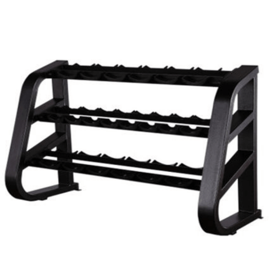 3 Tier Round Dumbbell Storage Rack - 10 Pairs