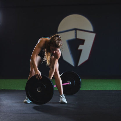 Women CrossFit Olympic Bar - 1.8m (Pink & Black)