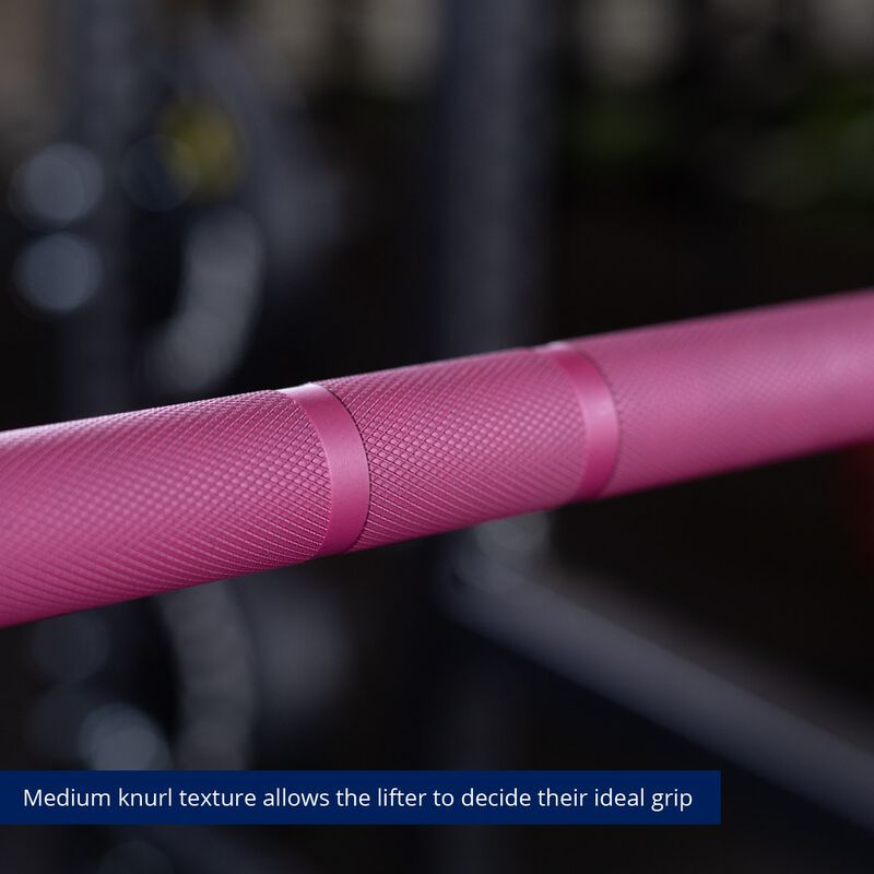 Women CrossFit Olympic Bar - 1.8m (Pink & Black)