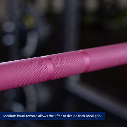 Women CrossFit Olympic Bar - 1.8m (Pink & Black)