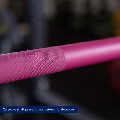 Women CrossFit Olympic Bar - 1.8m (Pink & Black)