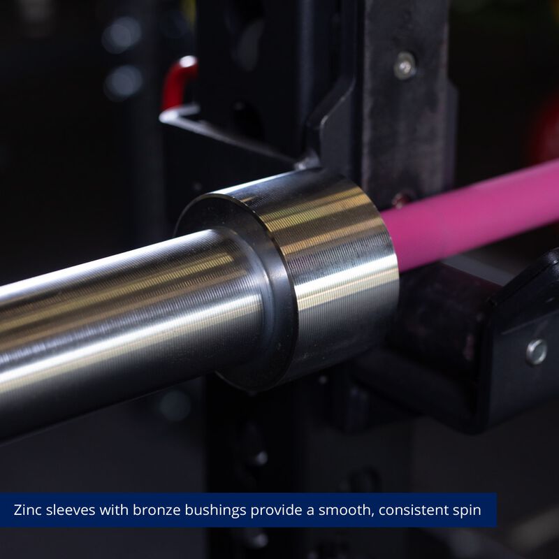 Women CrossFit Olympic Bar - 1.8m (Pink & Black)