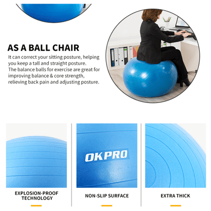 Anti Burst Aerobic Yoga Gym Balls
