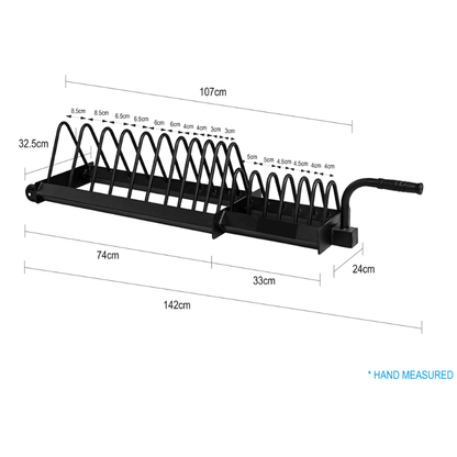 Weight & Bumper Plate Storage Trolley Rack