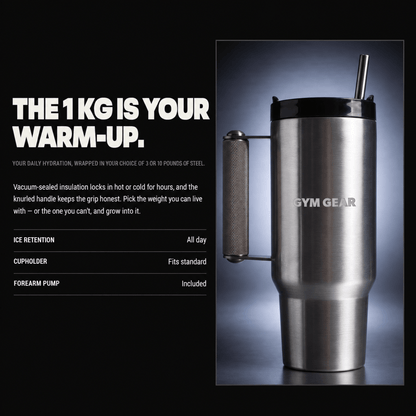 Stainless Steel 1kg HEAVY* Stan Tumbler