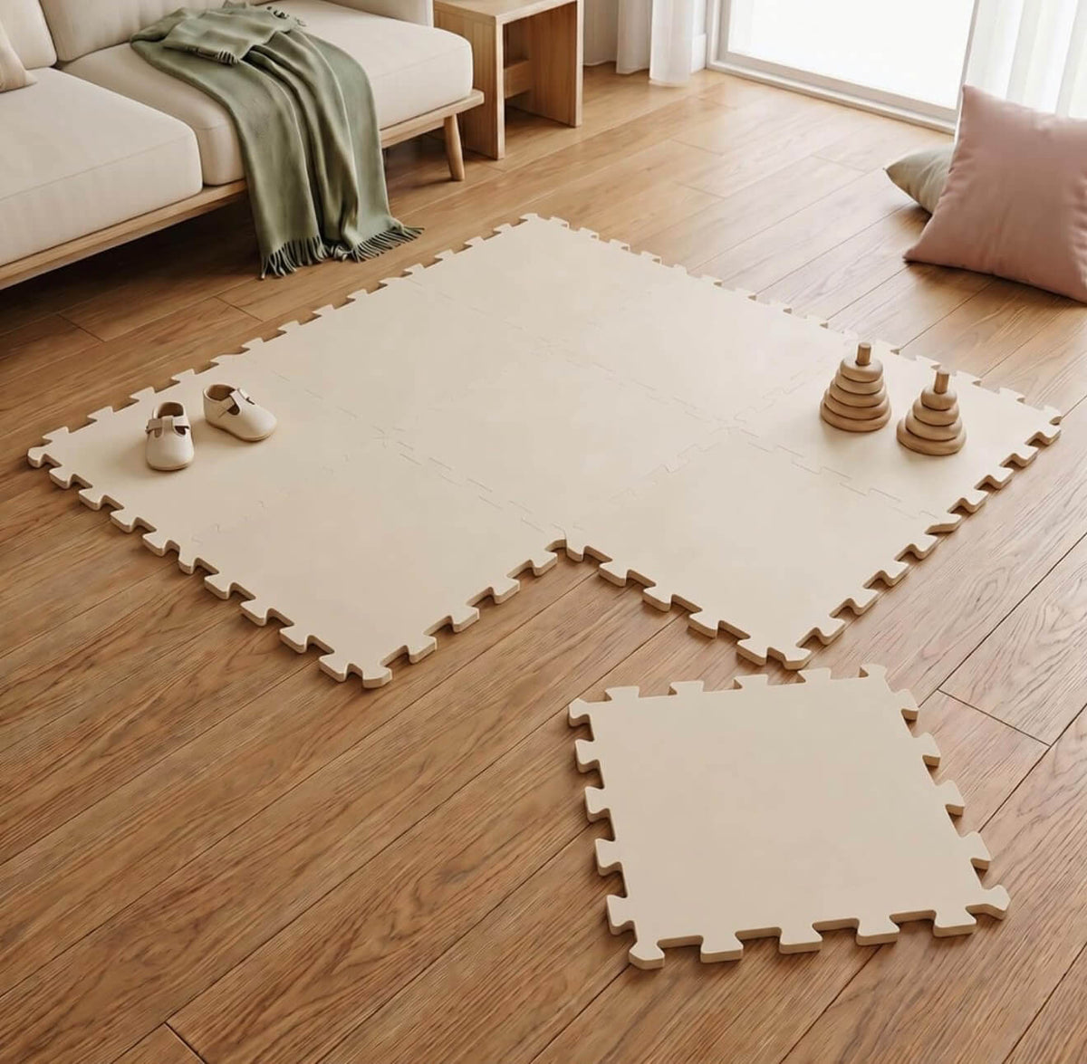 Beige Soft EVA Puzzle Mat 25mm