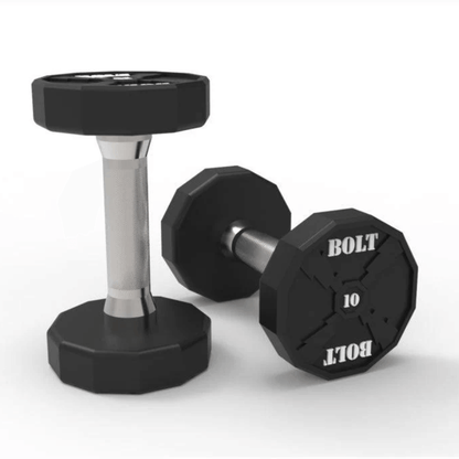 Pro Urethane Full Dumbbell Set + Rack