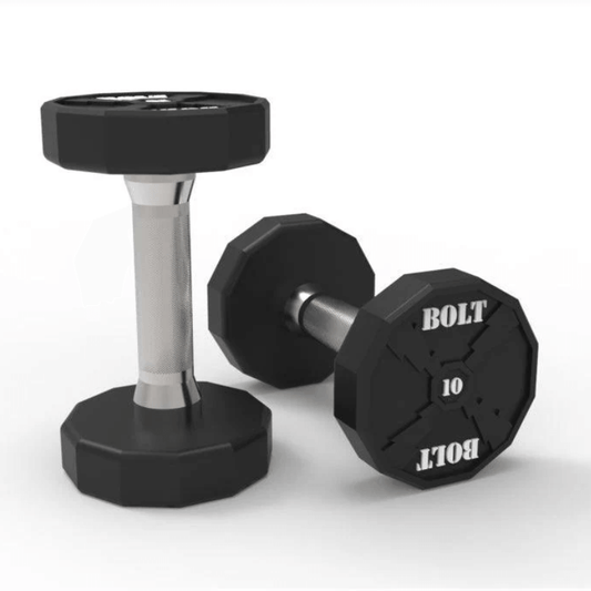Pro Urethane Full Dumbbell Set + Rack