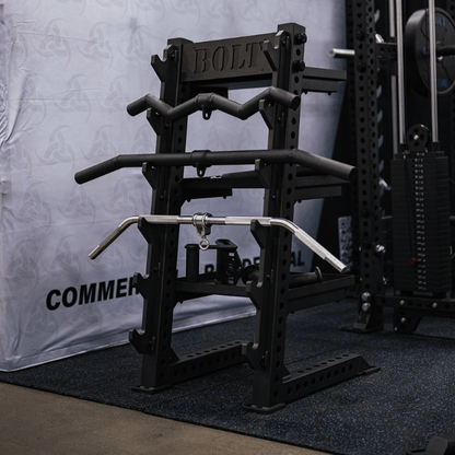 Barbell & Cable Attachment Accessory Rack