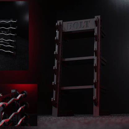 Barbell & Cable Attachment Accessory Rack