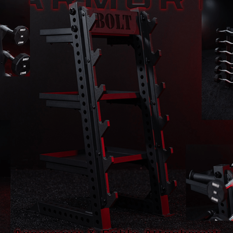 Fixed Straight & Ez Curl Barbell Set + Rack