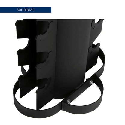 Force Fitness 1-10kg Rubber Hex Dumbbell Set + Rack