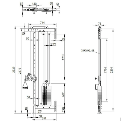 Wall Mounted Single Pulley Station