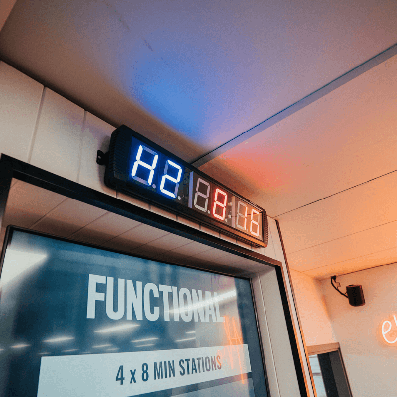 Gym Wall Timer Clock + Remote - Large