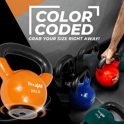 Vinyl Dipped Kettlebells
