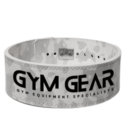 Premium Arctic White Camo Lever Weight Lifting Belt