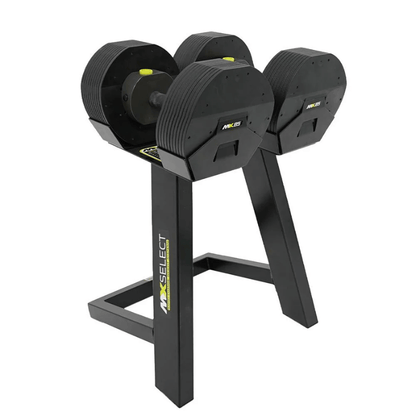 MX55 Adjustable Dumbbell Set 4.5kg – 25kg + Rack