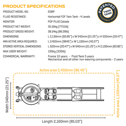 Neon Plus Fluid Rower