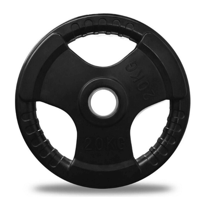 Olympic Rubber Covered Weight Plates (Tri-Grip)
