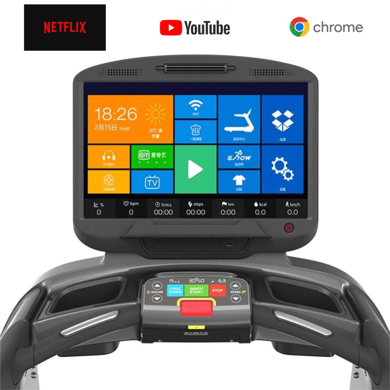 V9 Commercial AC Treadmill - Touch Screen