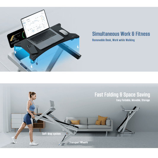 7200 Ergonomic Smart Treadmill – Laptop Stand