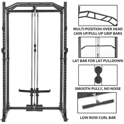 Power Rack & Lat Pull Down Combo