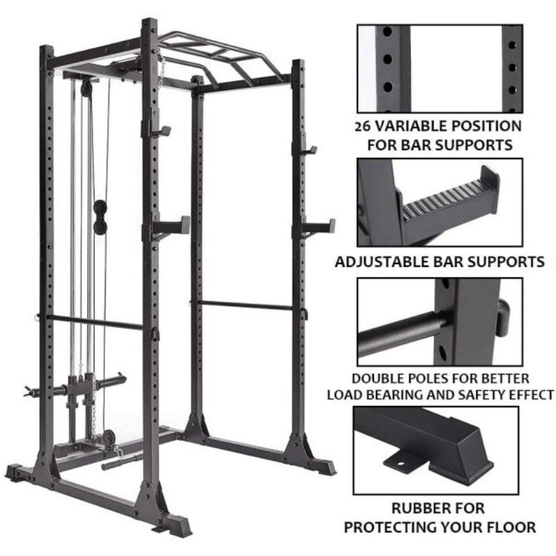 Power Rack & Lat Pull Down Combo