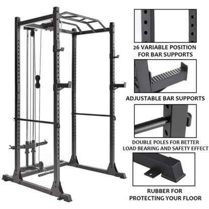 Power Rack & Lat Pull Down Combo