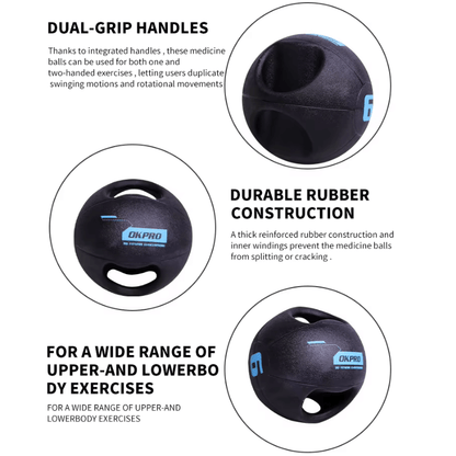 Pro Double Grip Medicine Balls (4kg - 10kg)