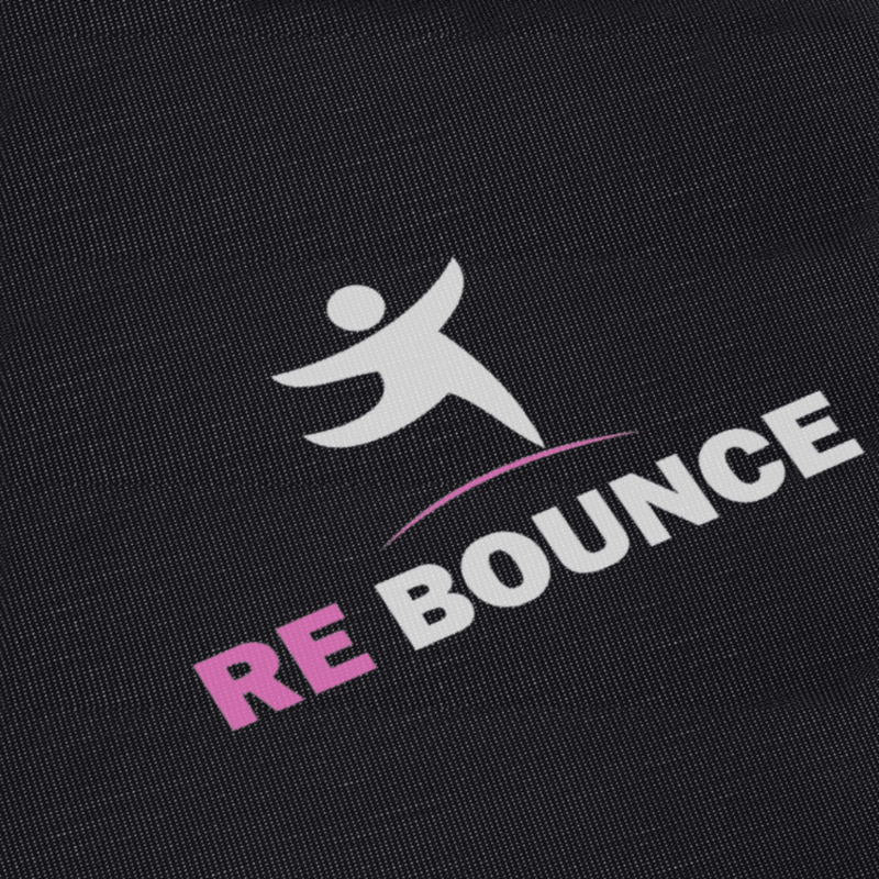 Hex Fitness Rebounder & Trampoline - Azalea Pink