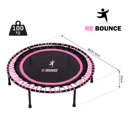 Round Fitness Rebounder & Trampoline - Azalea Pink