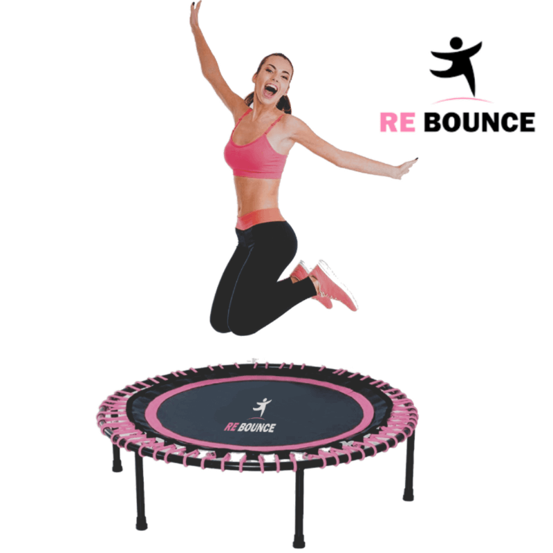 Round Fitness Rebounder & Trampoline - Azalea Pink