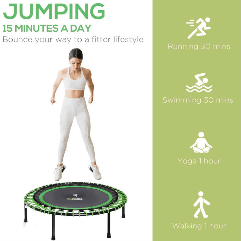 Round Fitness Rebounder & Trampoline - Khloe Green