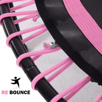 Round Fitness Rebounder & Trampoline - Azalea Pink