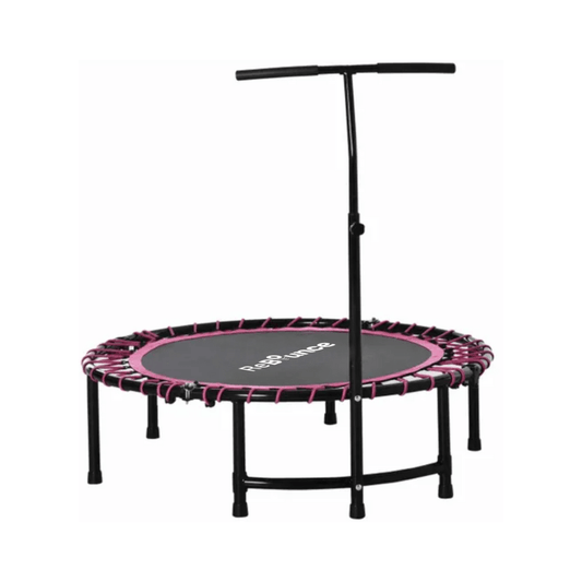 RB100 Round 40″ Rebounder + Adjustable Handle – Pink