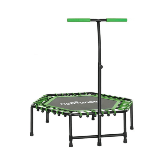 RB150 Hex 45″ Rebounder + Adjustable Handle – Green